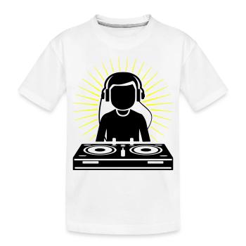 Platines DJ Party - T-shirt bio Premium Enfant - blanc - Devant