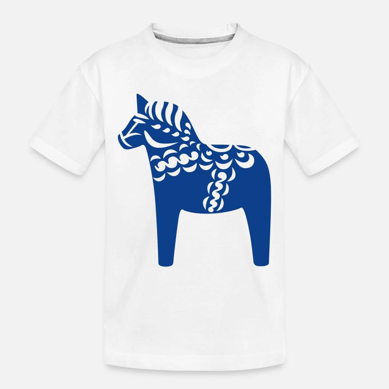 Cheval de Dala - T-shirt bio Premium Enfant - blanc