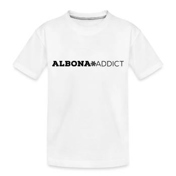 ALBONA Addict - Kids' Premium Organic T-Shirt - white - Front
