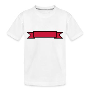 Banner - Kinder Premium Bio T-Shirt - Weiß - Vorne