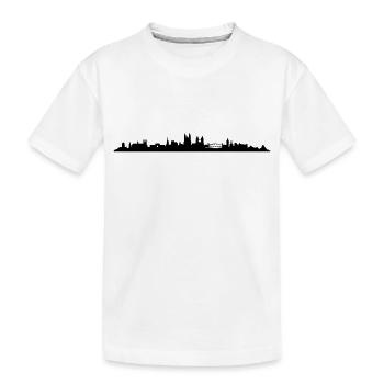 Skyline Magdeburg - Kinder Premium Bio T-Shirt - Weiß - Vorne
