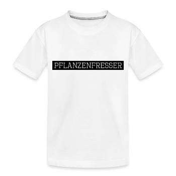 gemüse schwein go vegan geschenk soja - Kinder Premium Bio T-Shirt - Weiß - Vorne