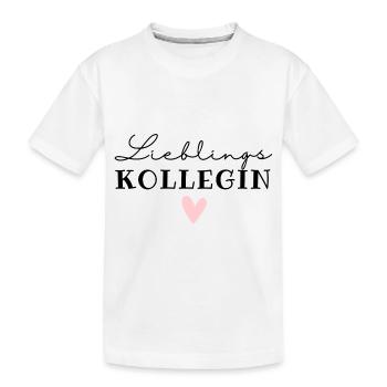 Lieblingskollegin / Beste kollegin Arbeitkollegin - Kinder Premium Bio T-Shirt - Weiß - Vorne