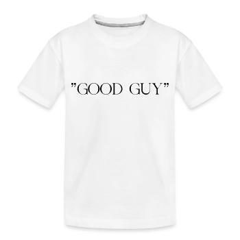 GOOD GUY - Kinder Premium Bio T-Shirt - Weiß - Vorne