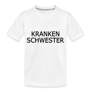 krankenschwester - Kinder Premium Bio T-Shirt - Weiß - Vorne
