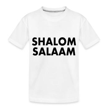 Shalom salaam - T-shirt bio Premium Enfant - blanc - Devant