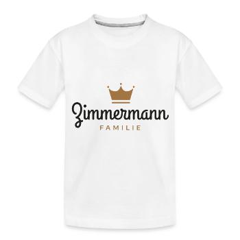 Zimmermann-Familie - Kinder Premium Bio T-Shirt - Weiß - Vorne