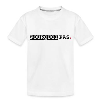 Warum nicht, Linie - Kinder Premium Bio T-Shirt - Weiß - Vorne