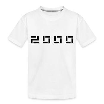 Année de naissance Né(e) - Fabriqué en 2000 - T-shirt bio Premium Enfant - blanc - Devant