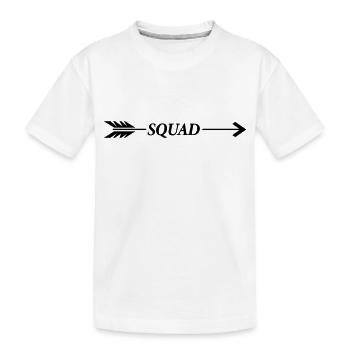 squad pfeil - Kinder Premium Bio T-Shirt - Weiß - Vorne