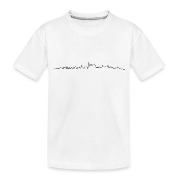 Skyline Aachen - Kinder Premium Bio T-Shirt - Weiß - Vorne