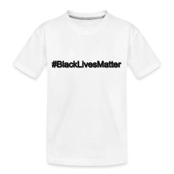 Black Lives Matter noir - T-shirt bio Premium Enfant - blanc - Devant
