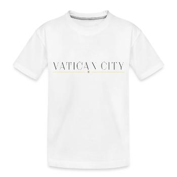 T-shirt de design de style de la Cité du Vatican - T-shirt bio Premium Enfant - blanc - Devant