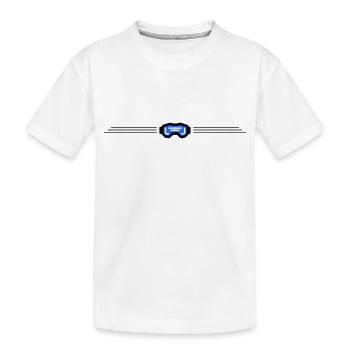 Lunettes de ski Symbol Element Ski - T-shirt bio Premium Enfant - blanc - Devant