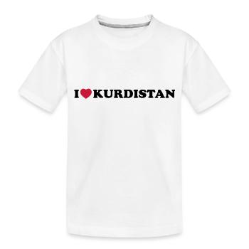 I love Kurdistan - Kids' Premium Organic T-Shirt - white - Front