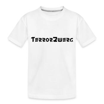 Terror Zwerg Baby Kind Geschenk Idee Geschenkidee - Kinder Premium Bio T-Shirt - Weiß - Vorne