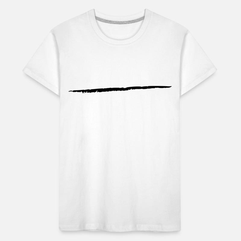 Stroke Art Brush Stroke Underscore Crack Line Kids' Premium Organic T-Shirt