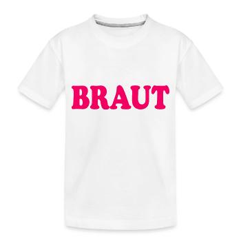 Braut - Kinder Premium Bio T-Shirt - Weiß - Vorne
