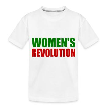Womens revolution - Kinder Premium Bio T-Shirt - Weiß - Vorne