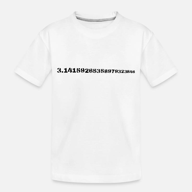 Pi - Kinder Premium Bio T-Shirt - Weiß