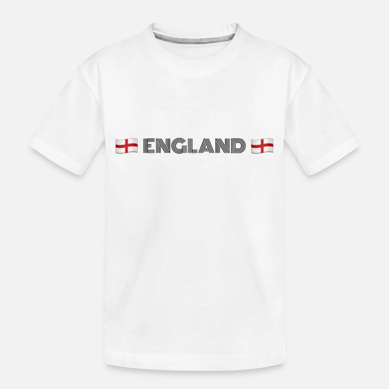 ENGLAND - Kinder Premium Bio T-Shirt - Weiß