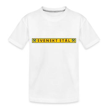 Swedish steel - Kids' Premium Organic T-Shirt - white - Front