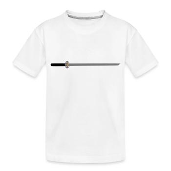 Épée idée cadeau médiévale lame tranchante - T-shirt bio Premium Enfant - blanc - Devant