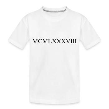 1988 - Kids' Premium Organic T-Shirt - white - Front