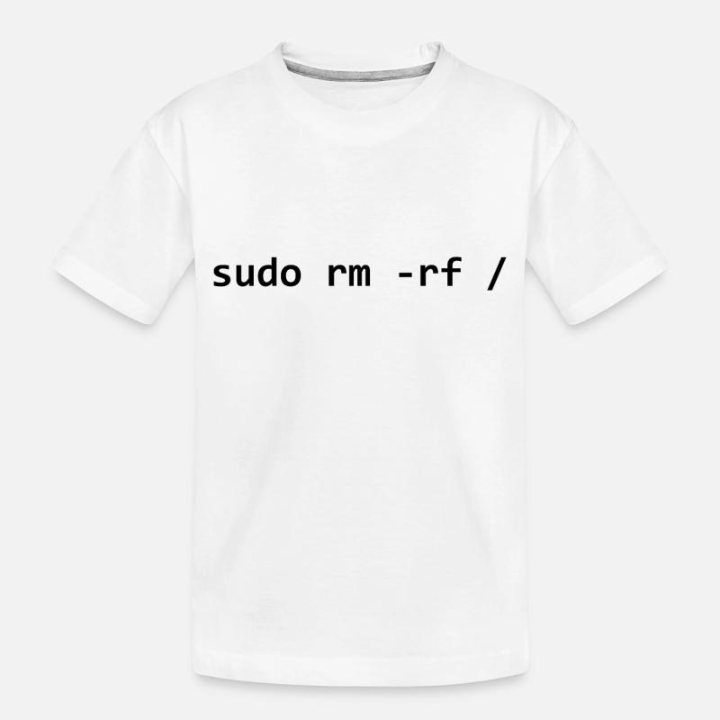 sudo rm rf - Kids' Premium Organic T-Shirt - white