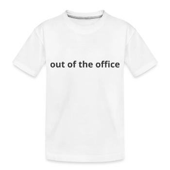 Absent du bureau 1 - T-shirt bio Premium Enfant - blanc - Devant