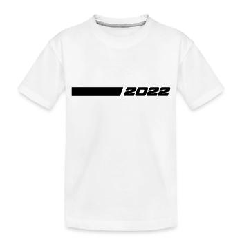 2022 Linie - Kinder Premium Bio T-Shirt - Weiß - Vorne