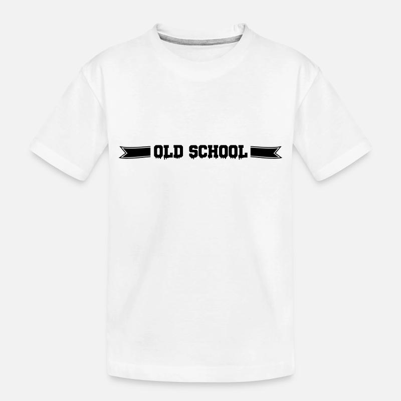 old school - Kinder Premium Bio T-Shirt - Weiß