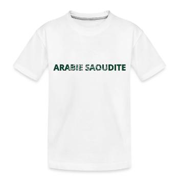 Drapeau Arabie saoudite - T-shirt bio Premium Enfant - blanc - Devant