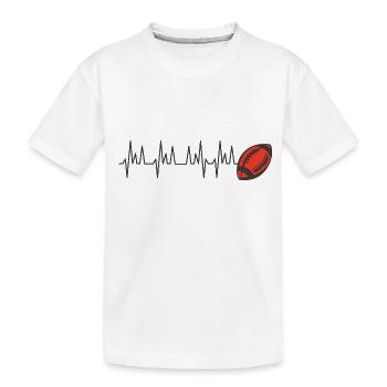 Rugby-Rugby-Club-Anhänger Oyonnax Toulouse - Kinder Premium Bio T-Shirt - Weiß - Vorne