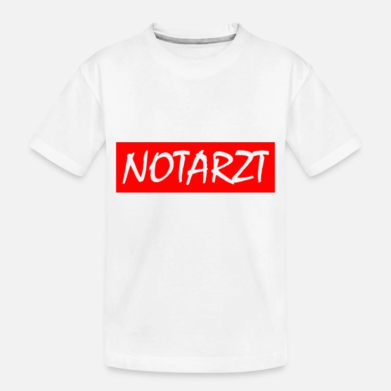 Notarzt - Kinder Premium Bio T-Shirt - Weiß