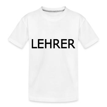 Lehrer - Kinder Premium Bio T-Shirt - Weiß - Vorne