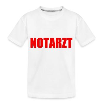 Notarzt - Kinder Premium Bio T-Shirt - Weiß - Vorne