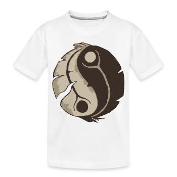 Ying Yang - T-shirt bio Premium Enfant - blanc - Devant