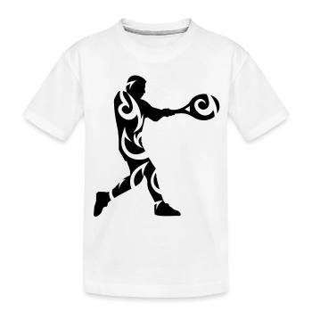 Tennis tribal - T-shirt bio Premium Enfant - blanc - Devant