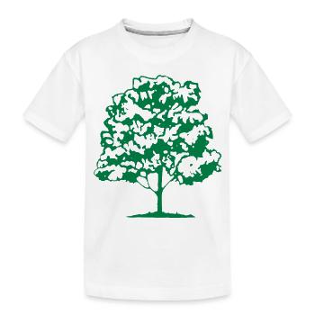 baum - Kinder Premium Bio T-Shirt - Weiß - Vorne
