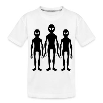 aliens - Kinder Premium Bio T-Shirt - Weiß - Vorne