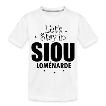 LETS STAY IN SIOU FEMME - T-shirt bio Premium Enfant - blanc - Devant