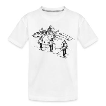 Un hommage au Watzmann: Berchtesgadener Land - T-shirt bio Premium Enfant - blanc - Devant