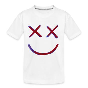 Smile - Kinder Premium Bio T-Shirt - Weiß - Vorne
