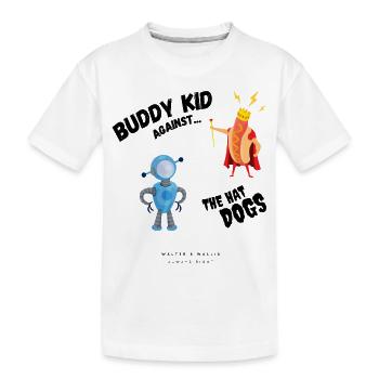 Walter & Wallis - Manga 6 - Kinder Premium Bio T-Shirt - Weiß - Vorne