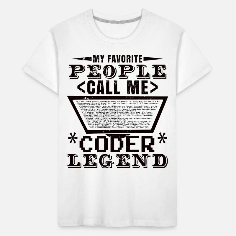Coder Legend Kids' Premium Organic T-Shirt