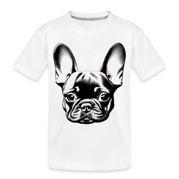 Dog owners Dog Bulldog Dogs Dog owners - Kids' Premium Organic T-Shirt - white - Front