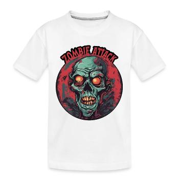 Zombie / Apocalypse / Morts-vivants / Horreur / Virus / Logo - T-shirt bio Premium Enfant - blanc - Devant