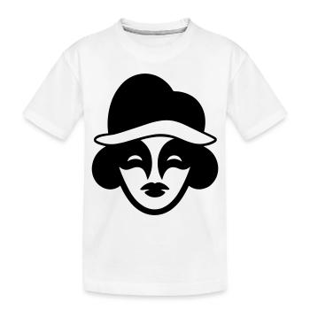 clown - Kids' Premium Organic T-Shirt - white - Front