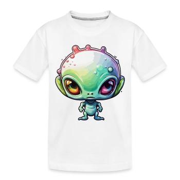 Alien / Außerirdisch / Ovni / Zone 51 / Tout / Mars - T-shirt bio Premium Enfant - blanc - Devant